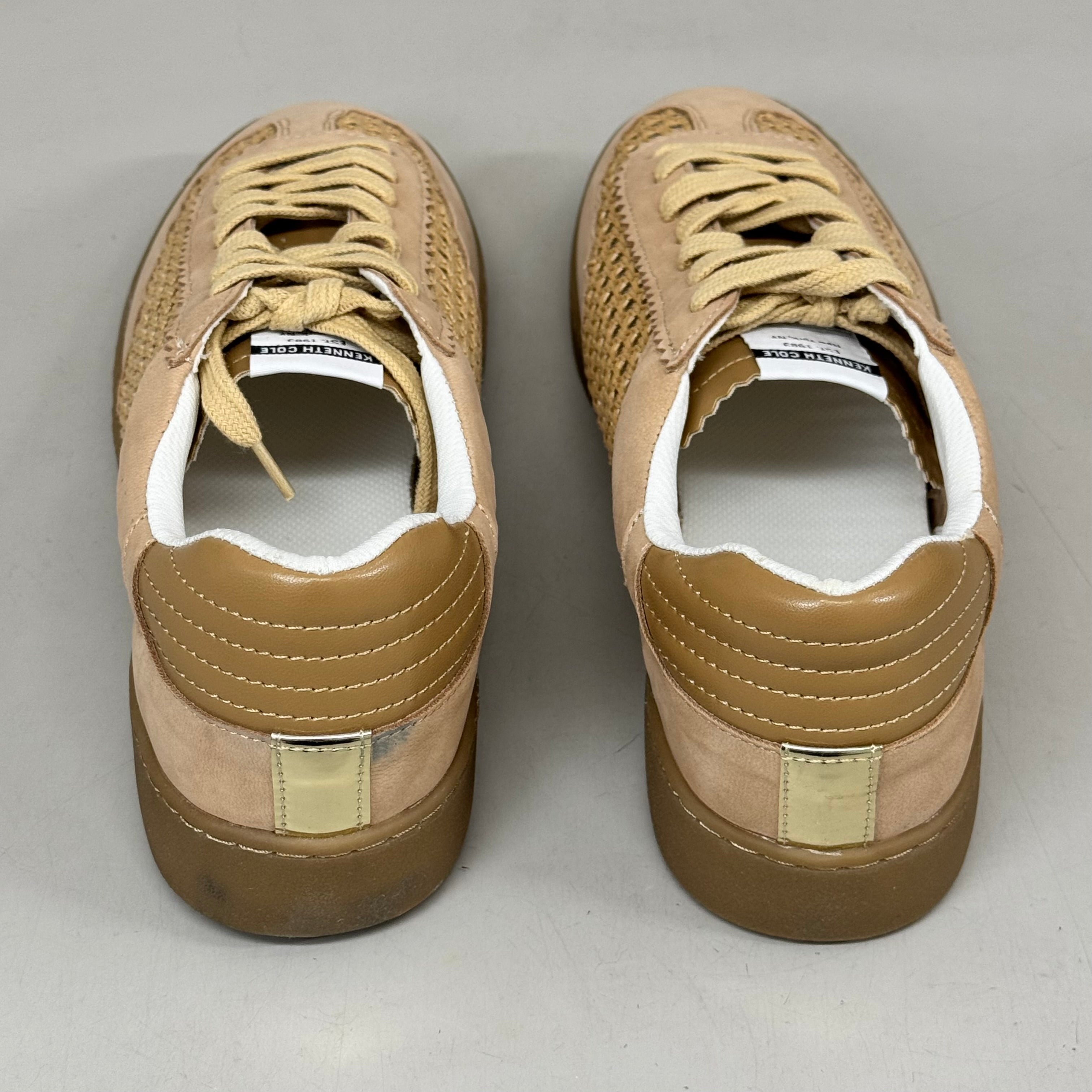 KENNETH COLE Sam Raffia Mesh Sneaker Women's Sz 9 Natural Mesh KL23SAM07