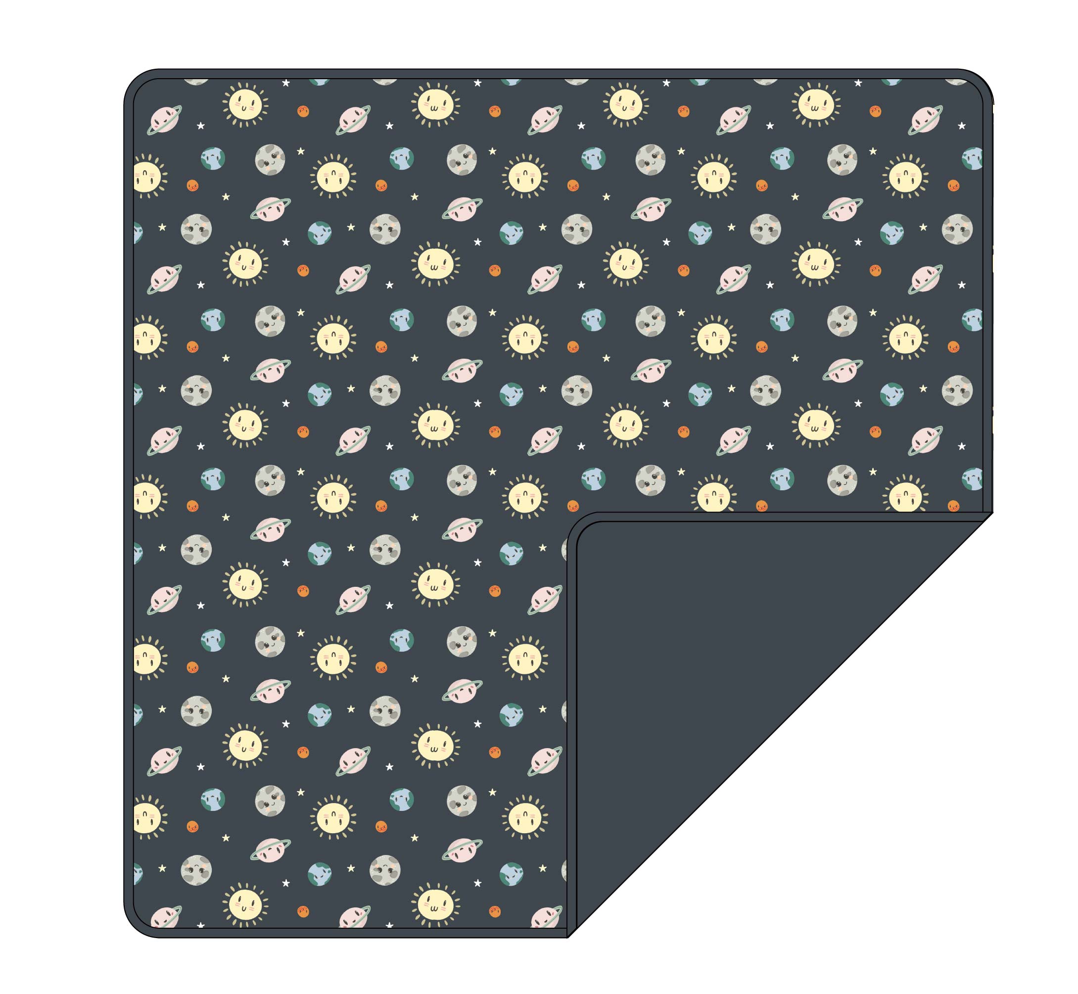 Solar System Blanket "Cosmic Cuties"