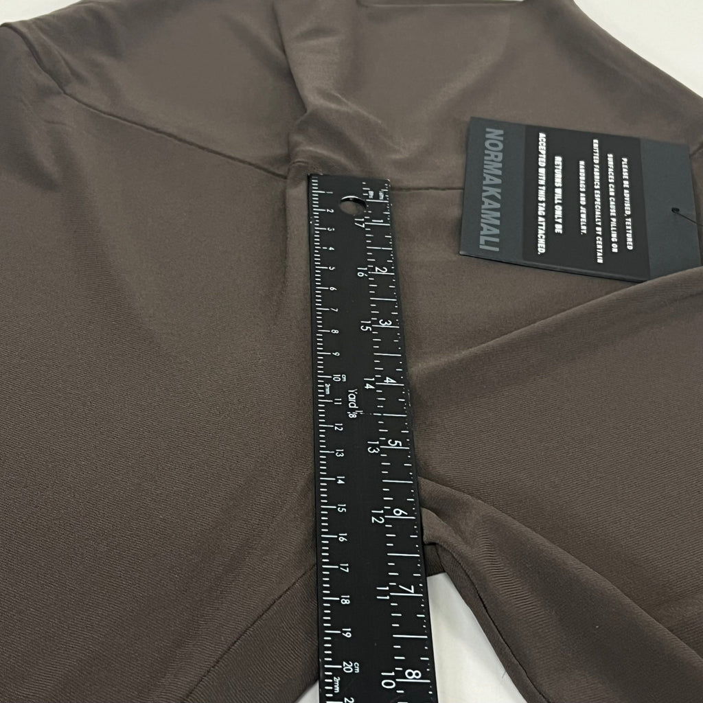 NORMA KAMALI Lightweight Slinky Jersey Fabric Boot Pant Women's Sz XS Chocolate