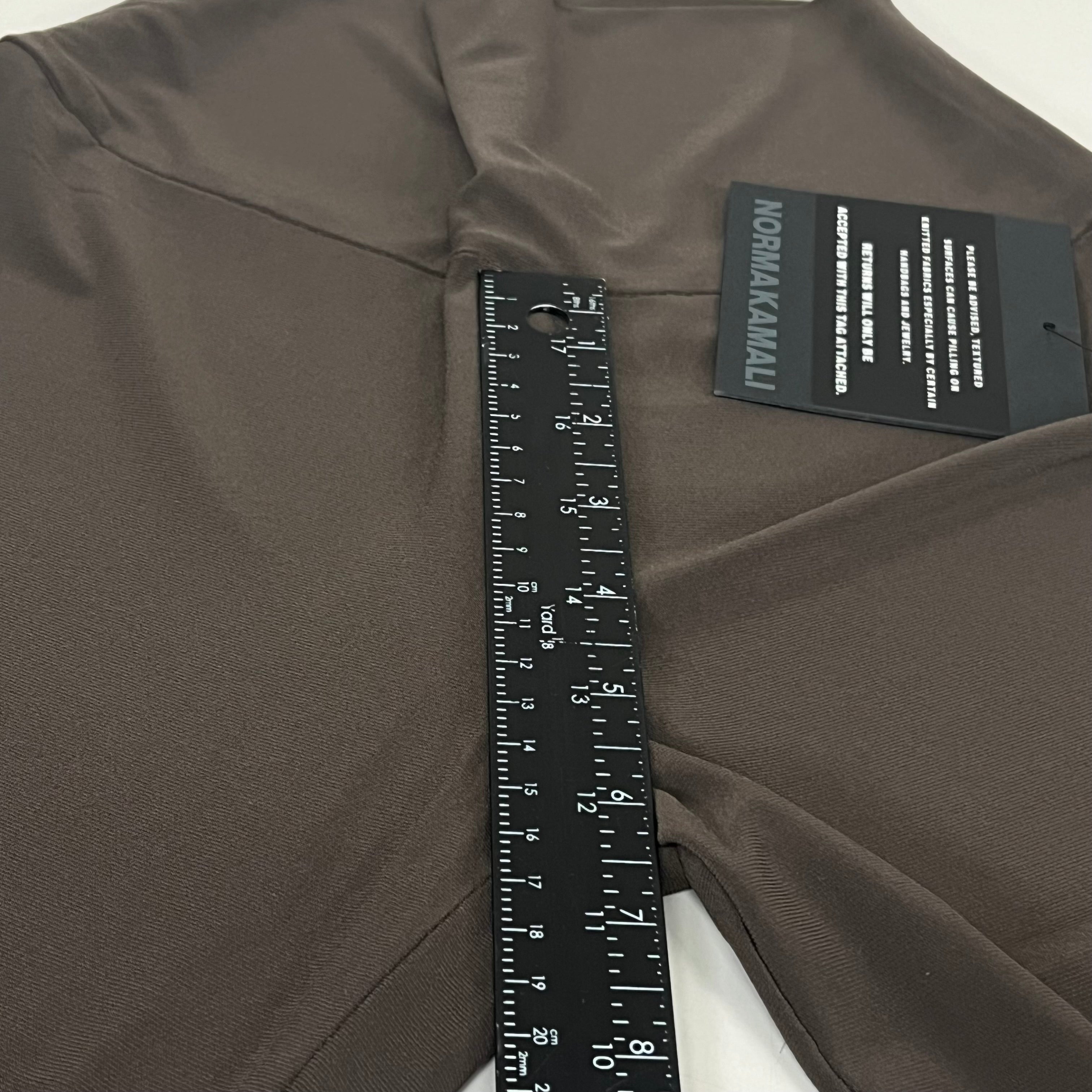 NORMA KAMALI Lightweight Slinky Jersey Fabric Boot Pant Women's Sz XS Chocolate
