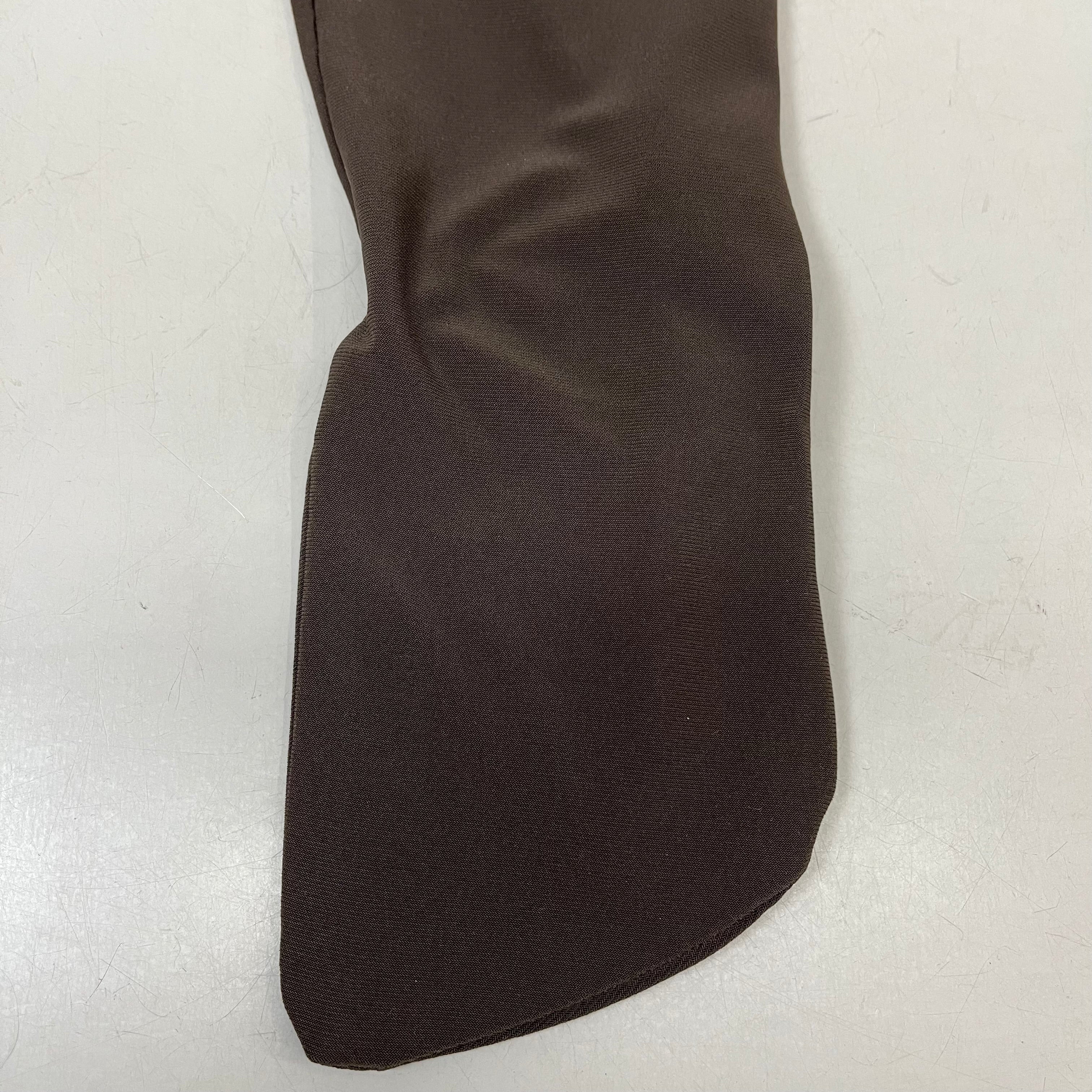 NORMA KAMALI Sleeveless Catsuit w/ Footsie Hidden Zip Women's Sz XXS/32 Chocolate
