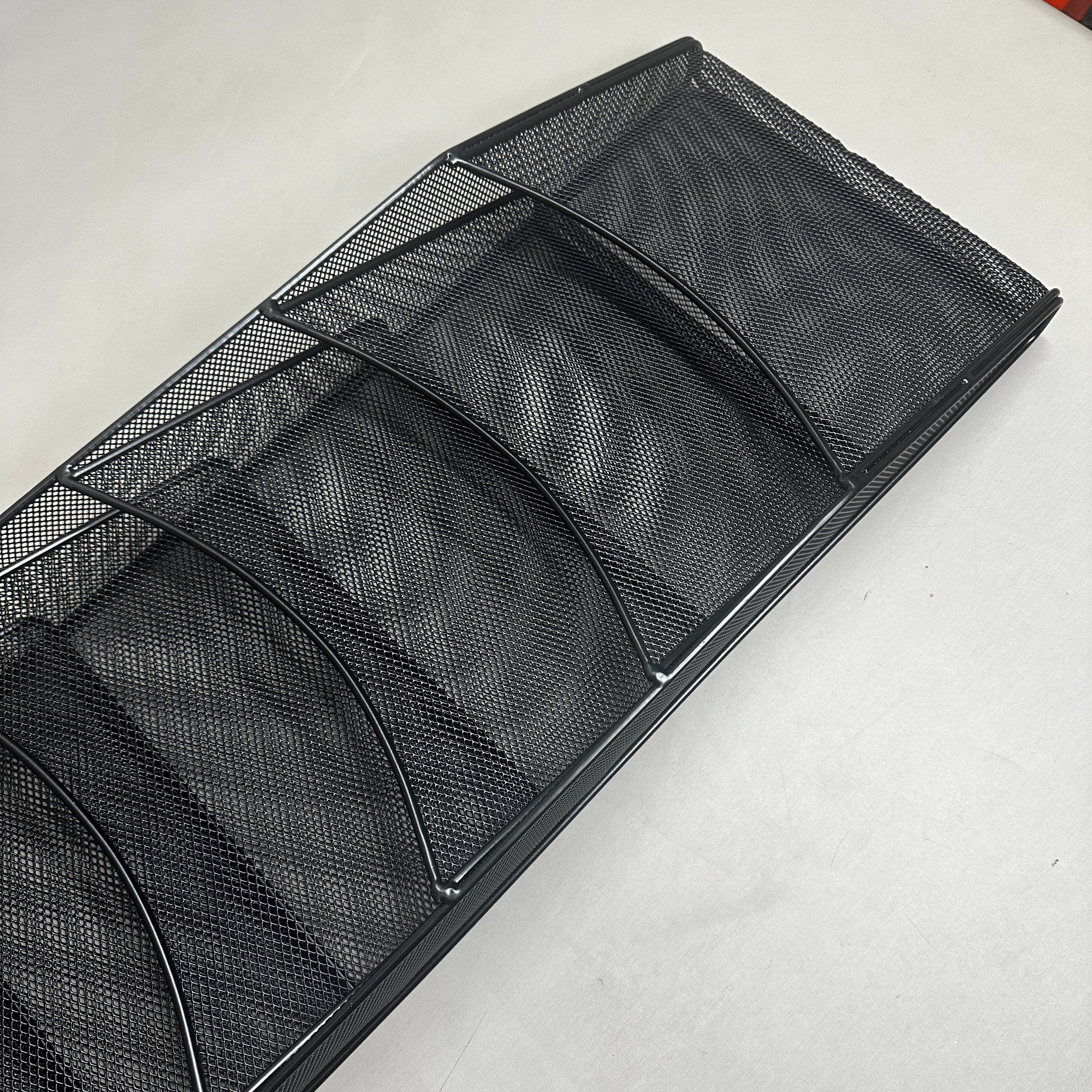 SAFCO 9 Pocket Mesh Literature Magazine Rack Onyx Black