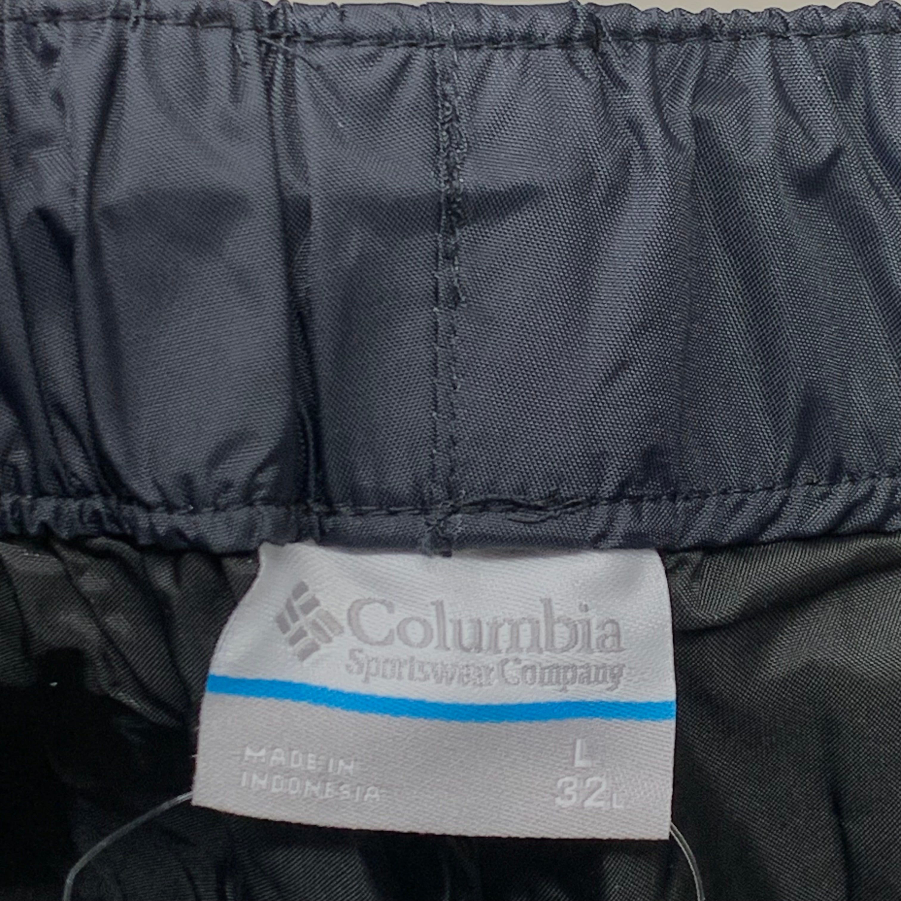 COLUMBIA Rebel Roamer Rain Pant Softshell Men's Sz L Inseam 32" Black XM8175-010