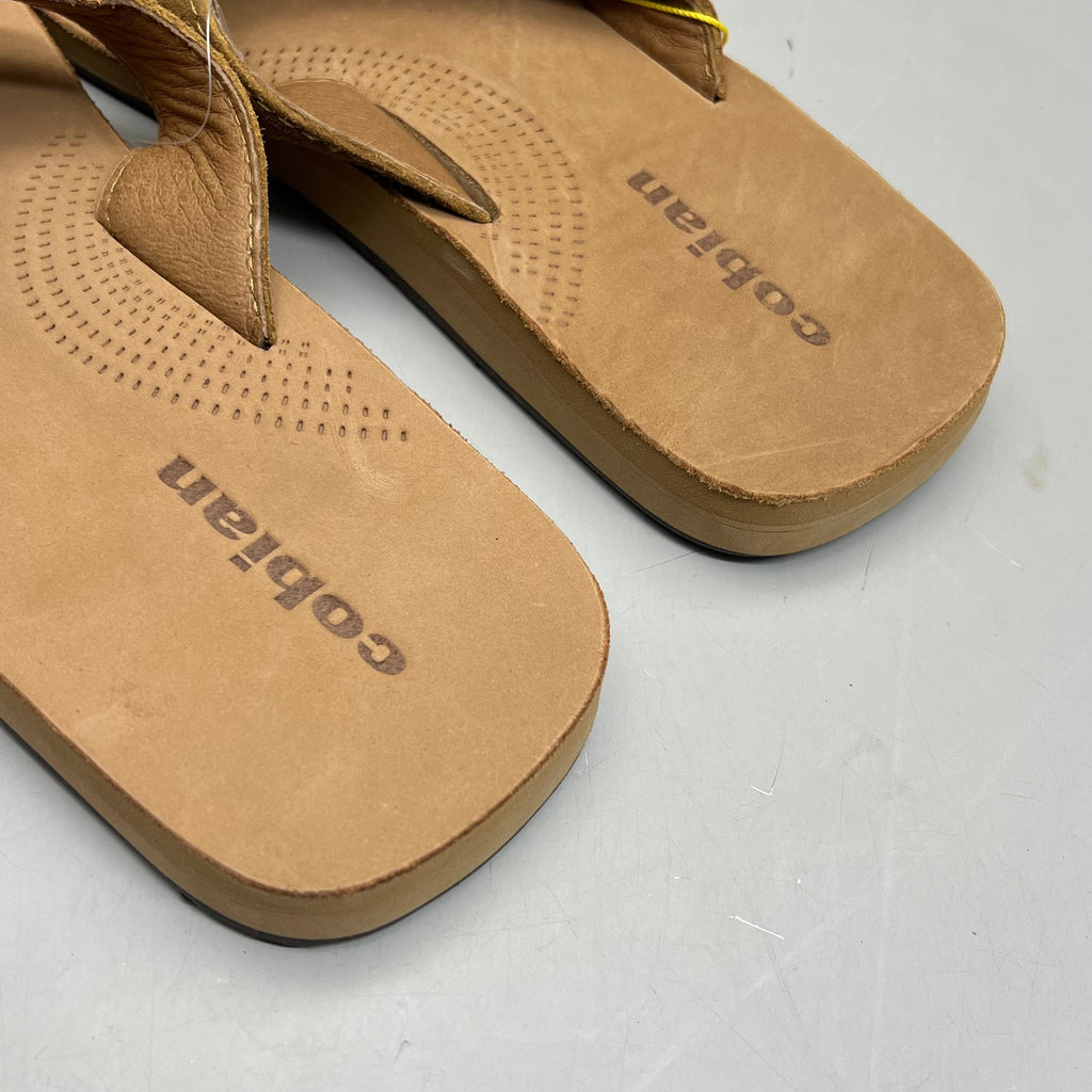 COBIAN Lazo Premium Leather Sandals Men's Sz 8 EU 40 Tan LZO-24-230-8