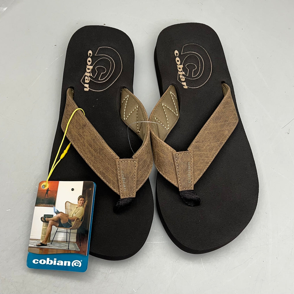 COBIAN Floater Sandals Synthetic Strap Men's Sz 12, EU 45 Mocha FLT18-203-12