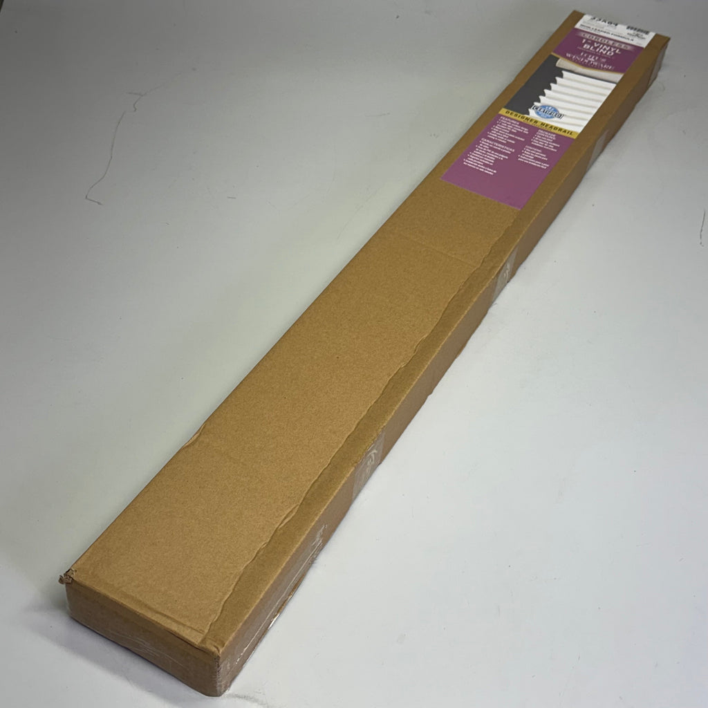 LOTUS & WINDOWARE 1" Vinyl Blind Cordless 35" x 84" White MLX3584WH