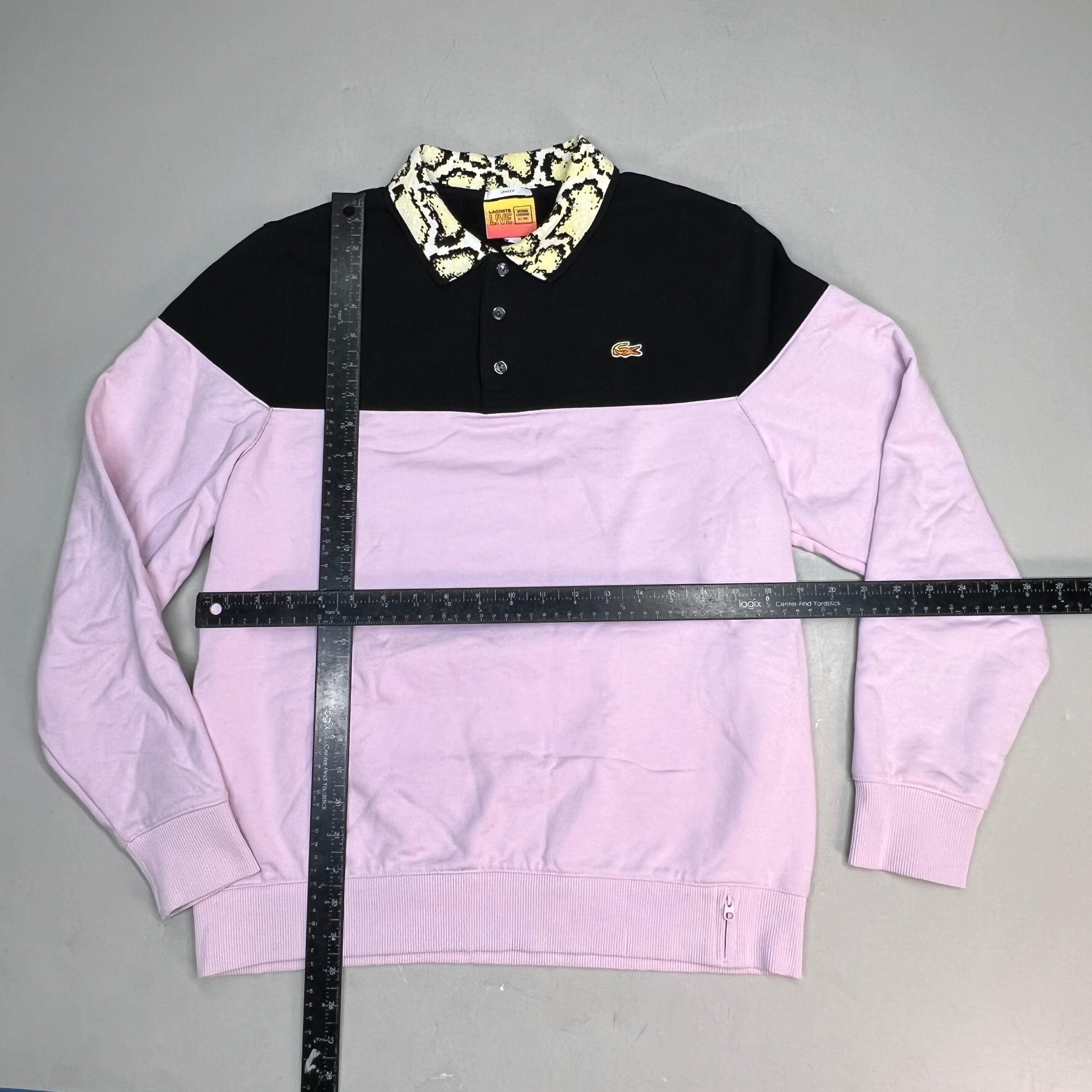LACOSTE × OPENING CEREMONY 2002 Pull Over Sweatshirt Men's Sz L Pink/Black