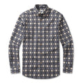 Men's Hawaiian Shirt Urban Sophistication Plaid Cotton Button-down Long Sleeve Aloha Shirt By Amy