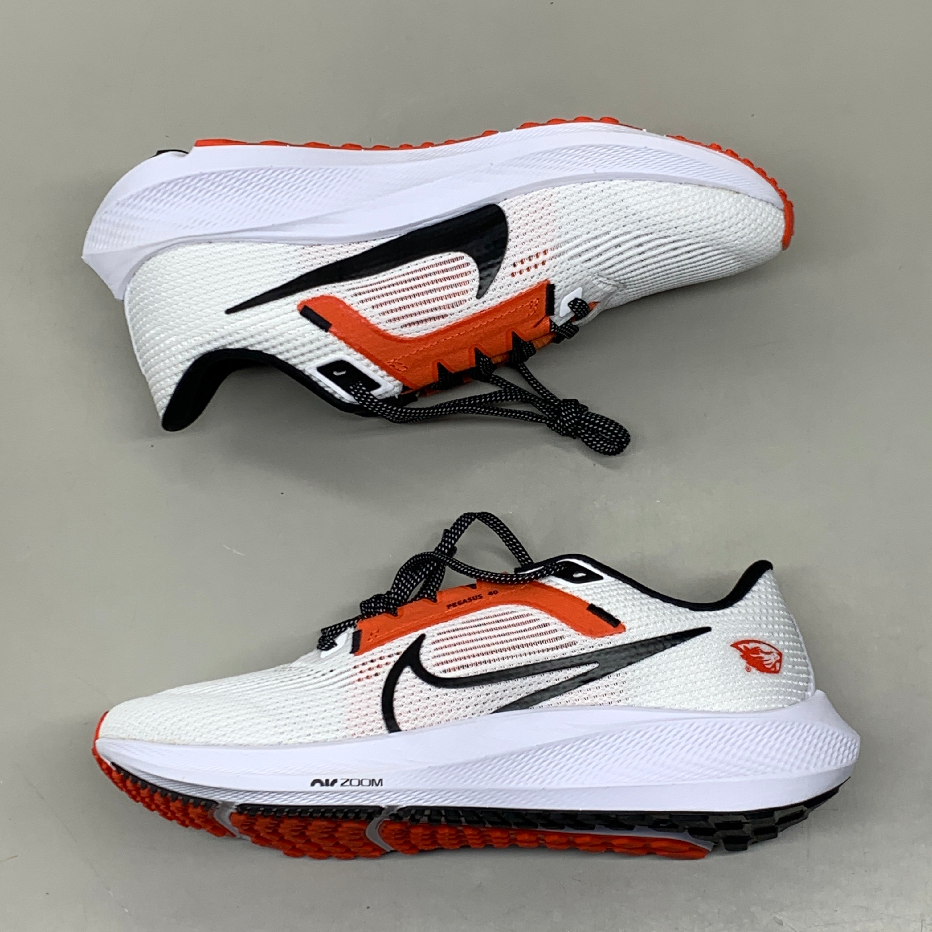 NIKE Zoom Pegasus 40 Oregon St Shoes White Team Orange & Black 15.5 W 14 M DZ5954-100