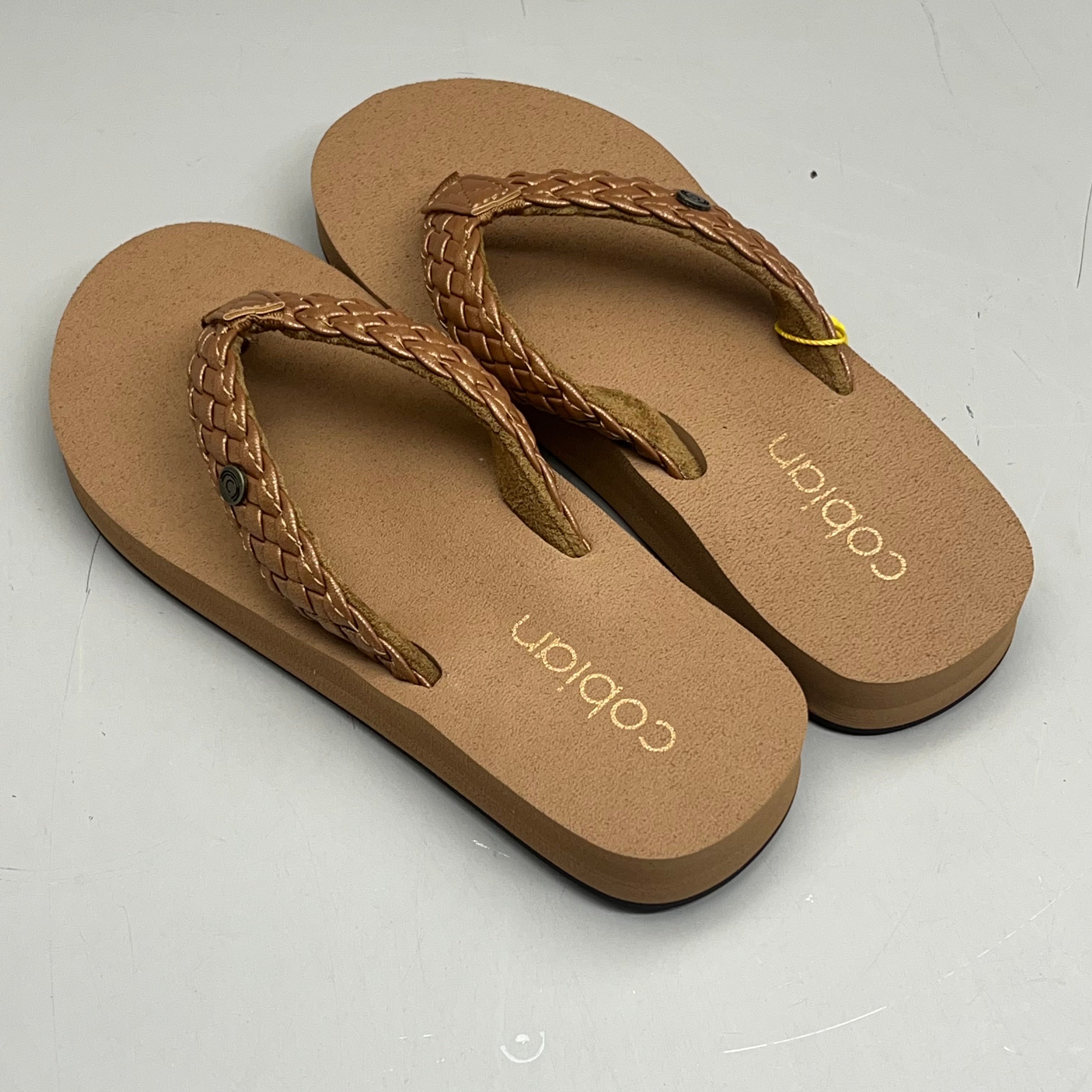 COBIAN Braided Bounce Sandals Women's SZ 10, EU 41 Chestnut BRB10-210-10