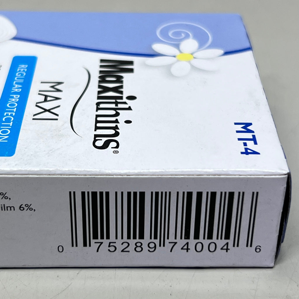 ZA@ HOSPECO (250 PACK) Maxi Thin Sanitary Napkin No. 4 Regular Protection MT-4 (AS-IS, Distressed Box) A C
