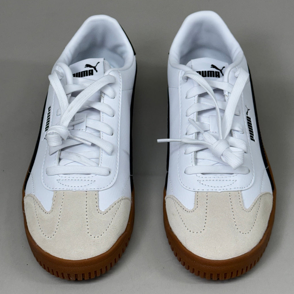 PUMA Club 5v5 Sneaker Suede Rubber Women's Sz 9 White/Black Vapor/Gray 397636