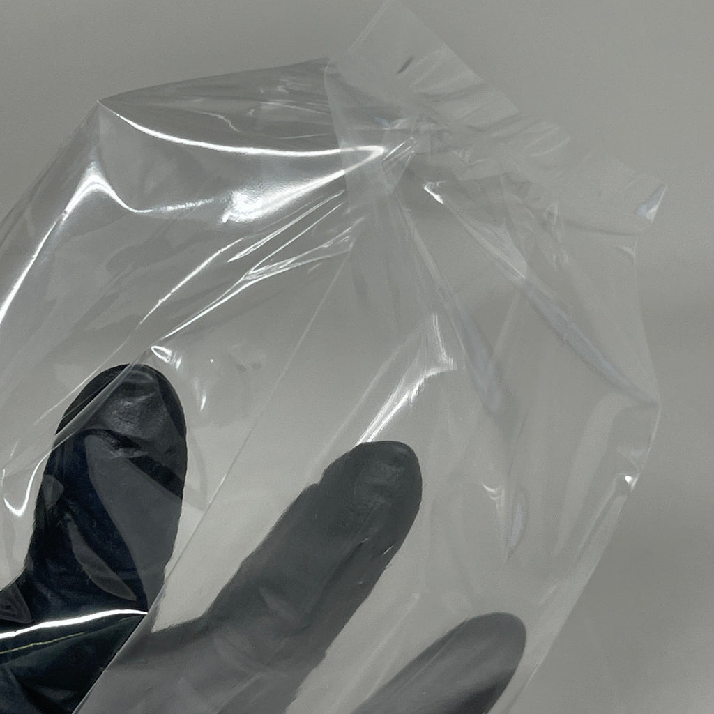 (100 PACK) Clear Gusseted Poly Plastic Bags Candy Cookie 1.5 Mil 4.5"x 2.75"x 10.75"