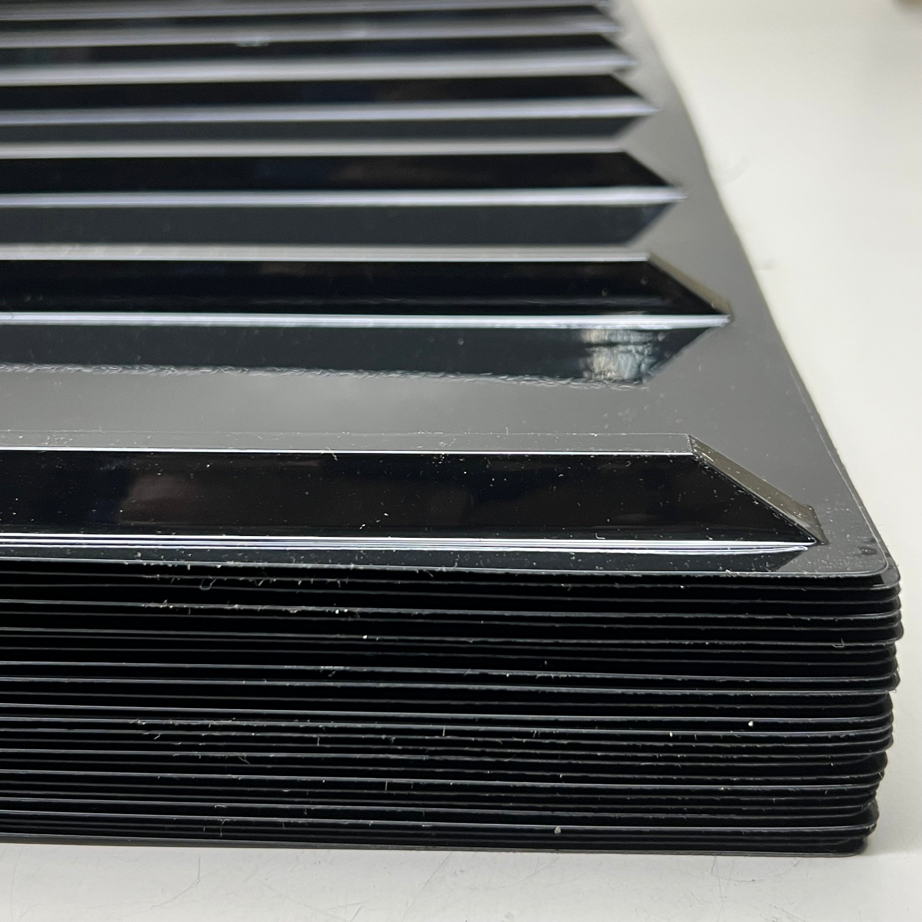 Ice Cream Shelf Liner (25 Pack) P/N 4565 Black 7-Channel Pint Trays