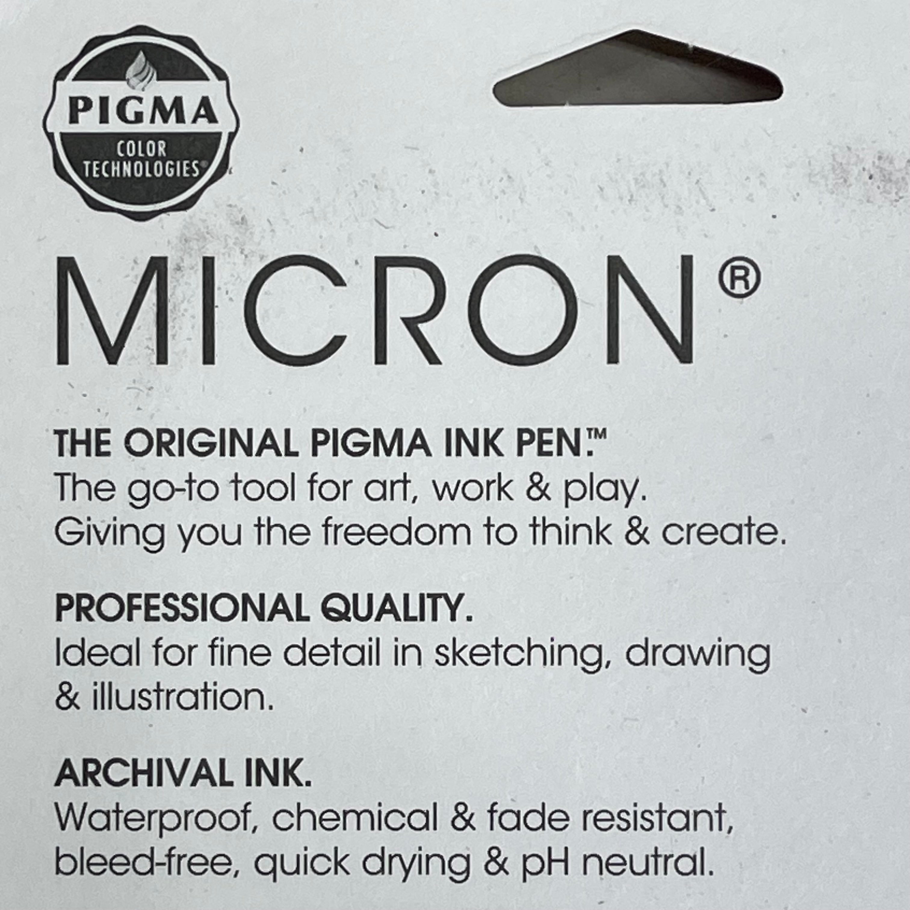 SAKURA (2-PACK) Pigma Micron Pens .2, .25, .3, .35, .45, & .5 mm Black 30062
