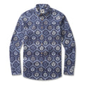 Men's Hawaiian Shirt Budapest Cotton Button-down Long Sleeve Aloha Shirt By Sherry