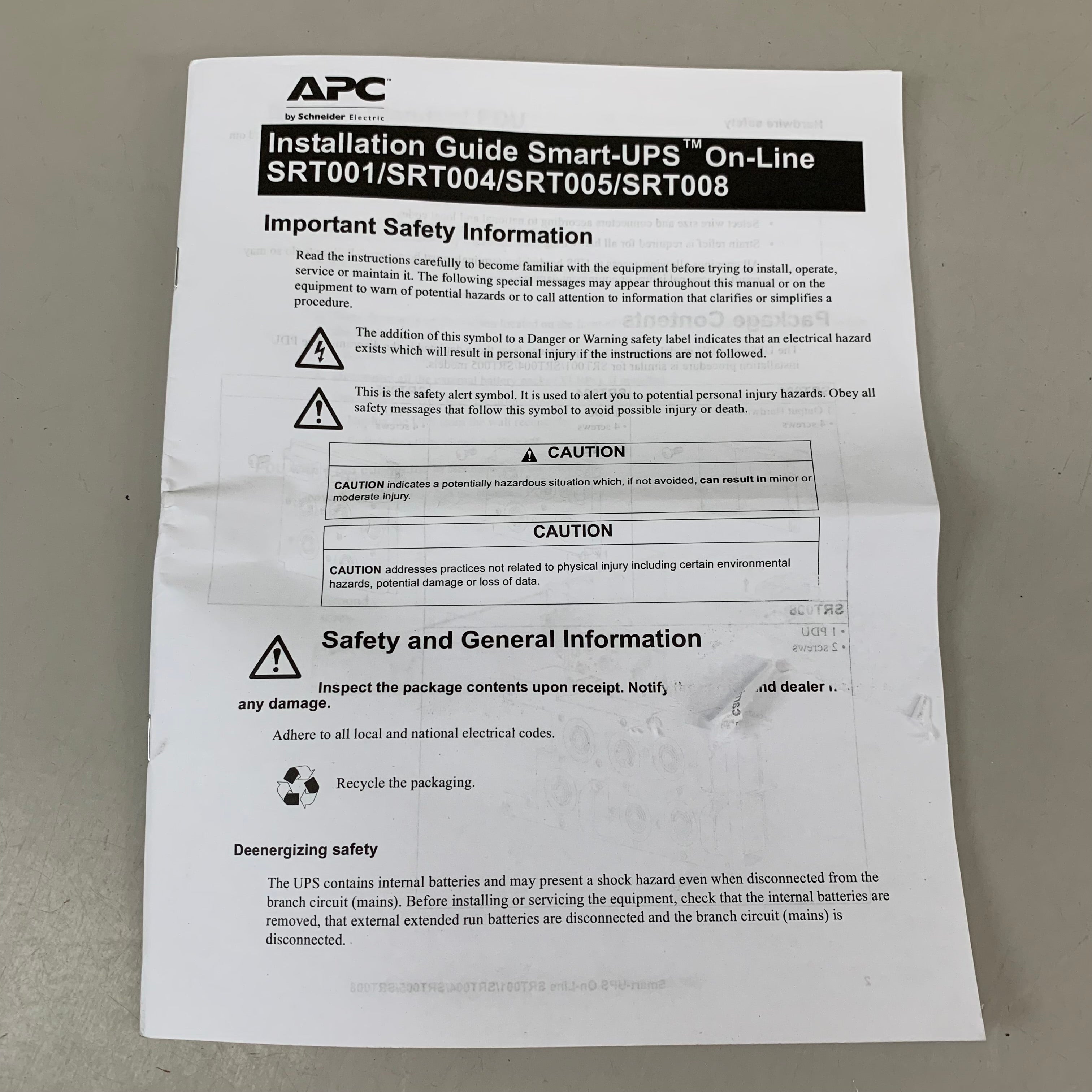 APC Smart-UPS SRT Power Distribution Unit 5.31"x11.73"x3.70" SRT008