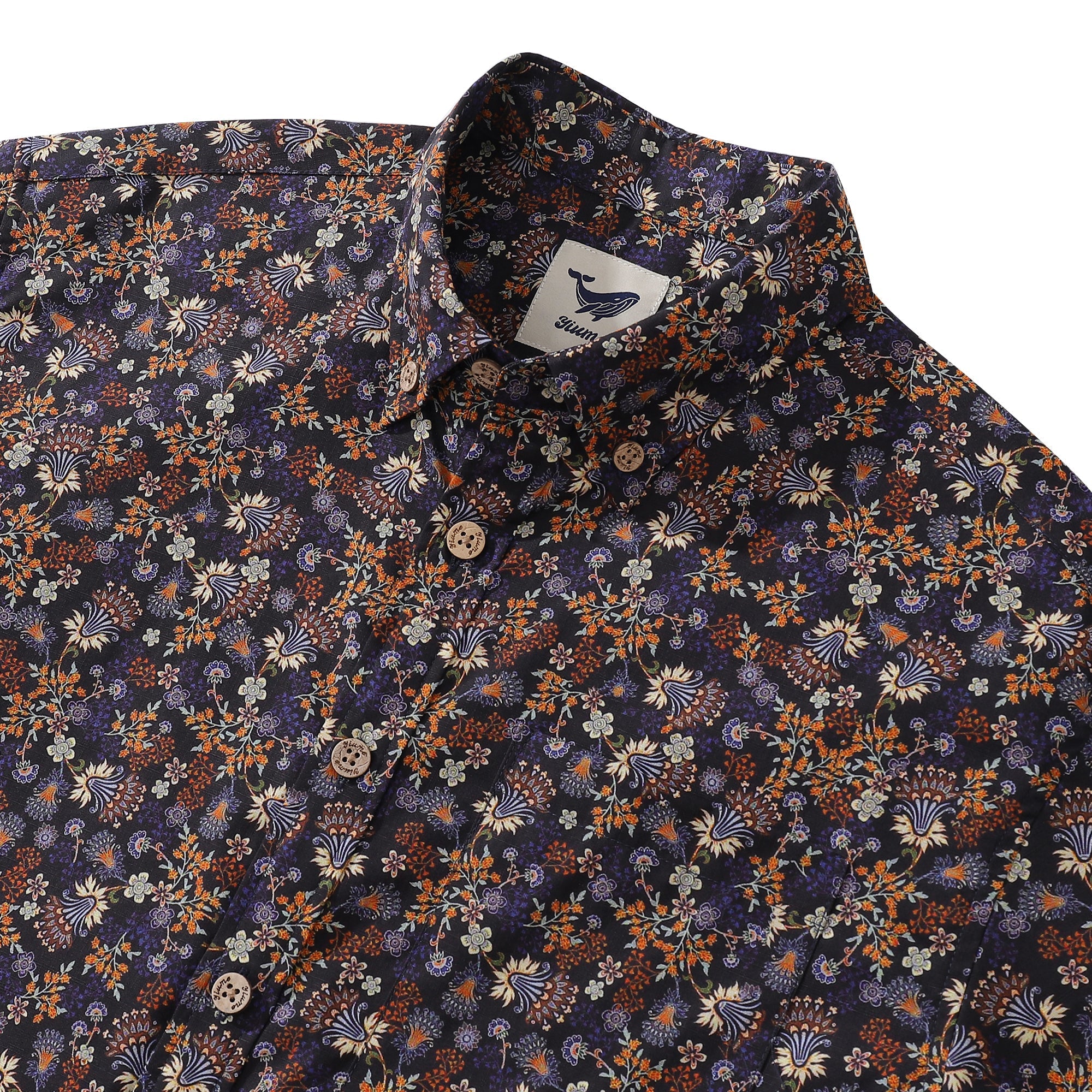 Hawaiian Shirt For Men Garde Button-down Shirt Short Sleeve 100% Cotton Shirt By Yakima