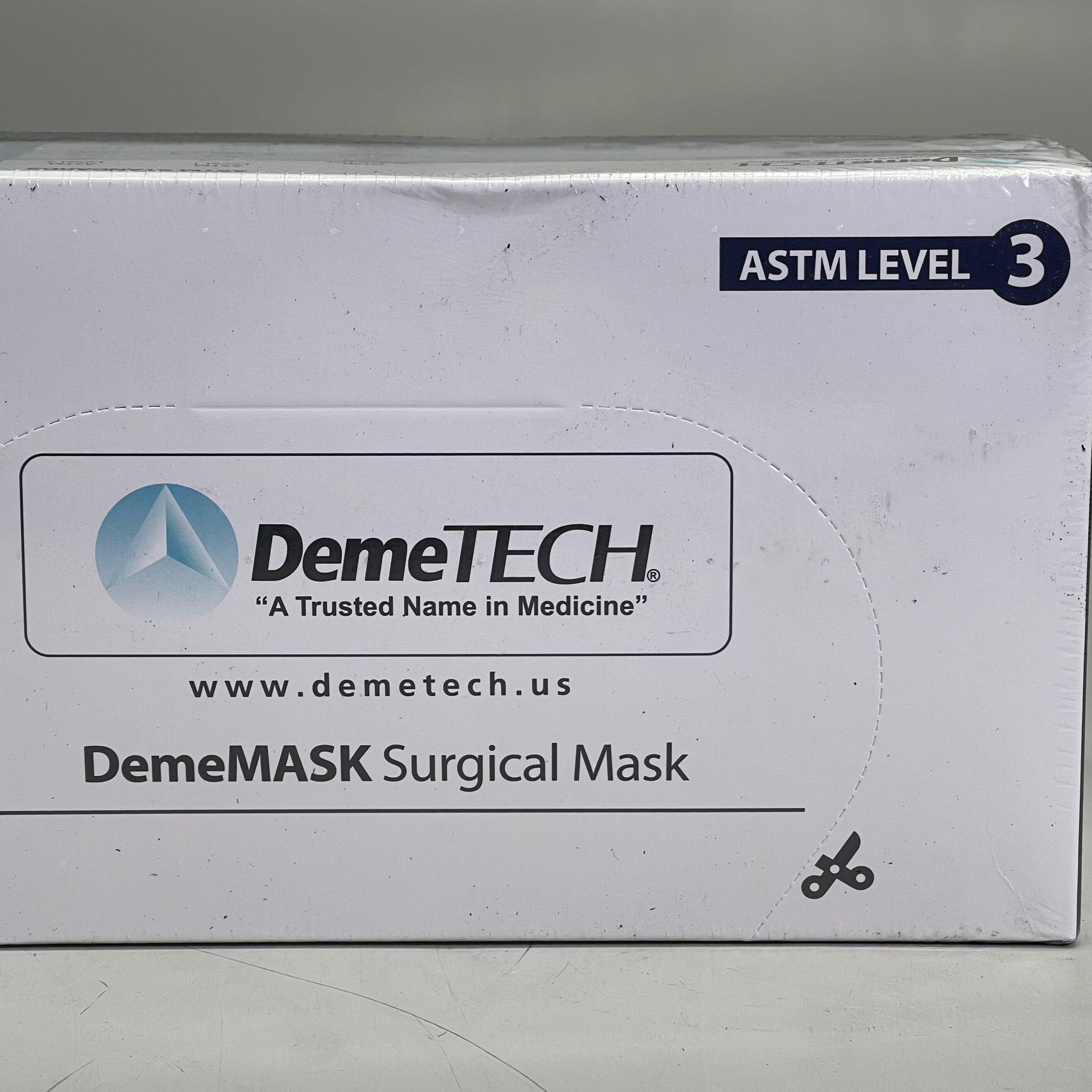 DEMETECH (50 PACK) DemeMASK Surgical Mask ASTM Level 3 Protective DT-MSK-003