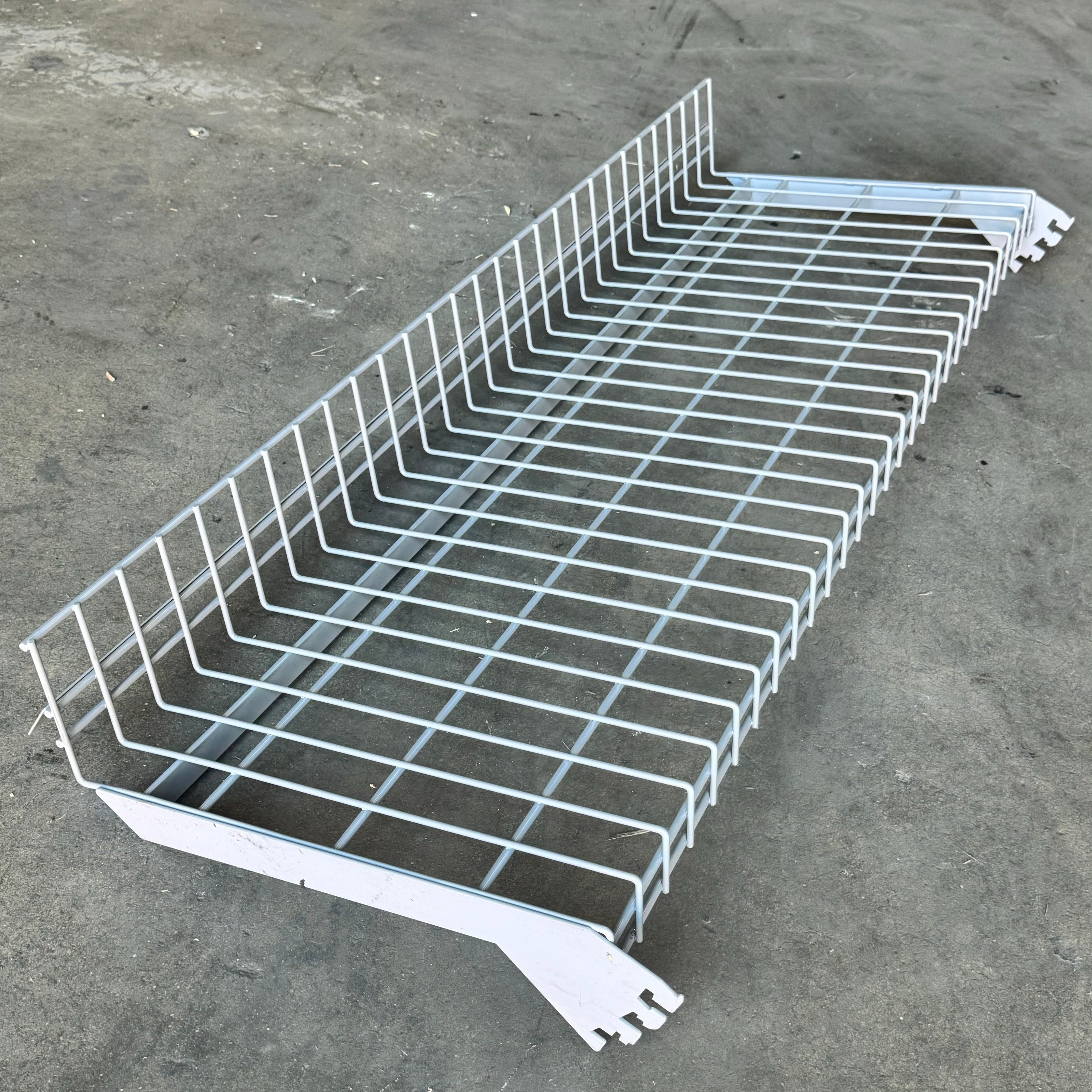 Shoe Rack Shelving 2 Pack Sz 48”Lx17”Wx5 1/2”H Grey 1023034-00PK20155 Used