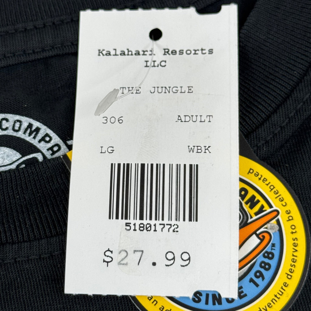 THE DUCK COMPANY Welcome To The Jungle Kalahari T-Shirt Adult Large Black,Blue,Yellow