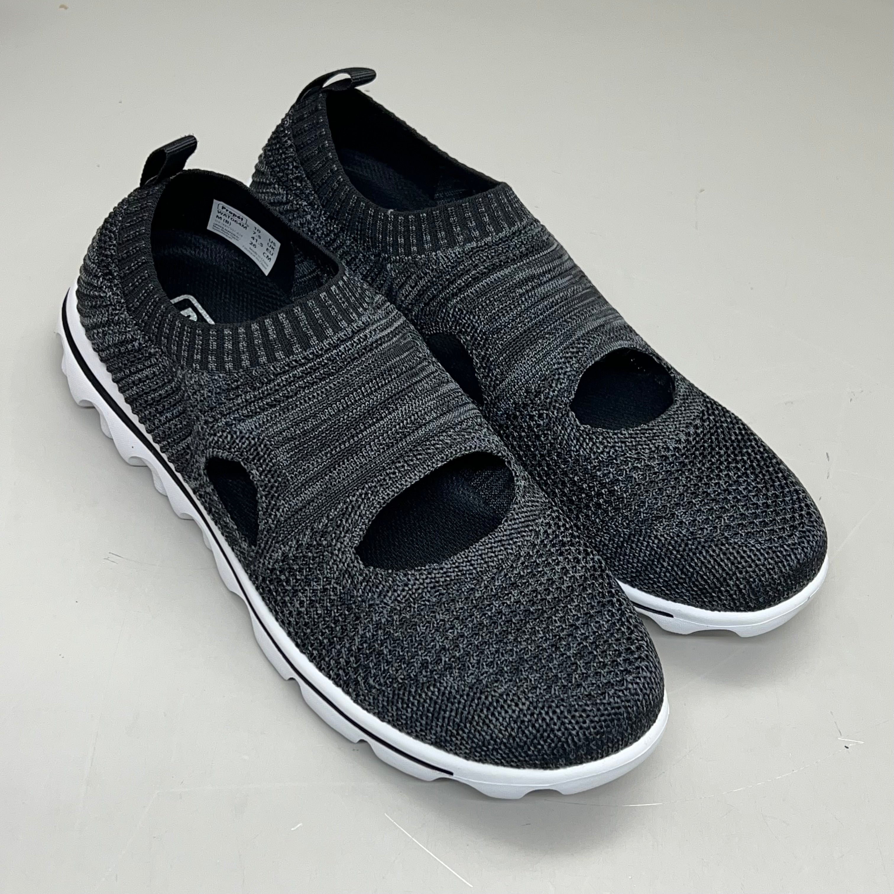 PROPET TravelActiv Avid Knit Shoe Women's Sz 7.5 Width M(B) Black WAT064M