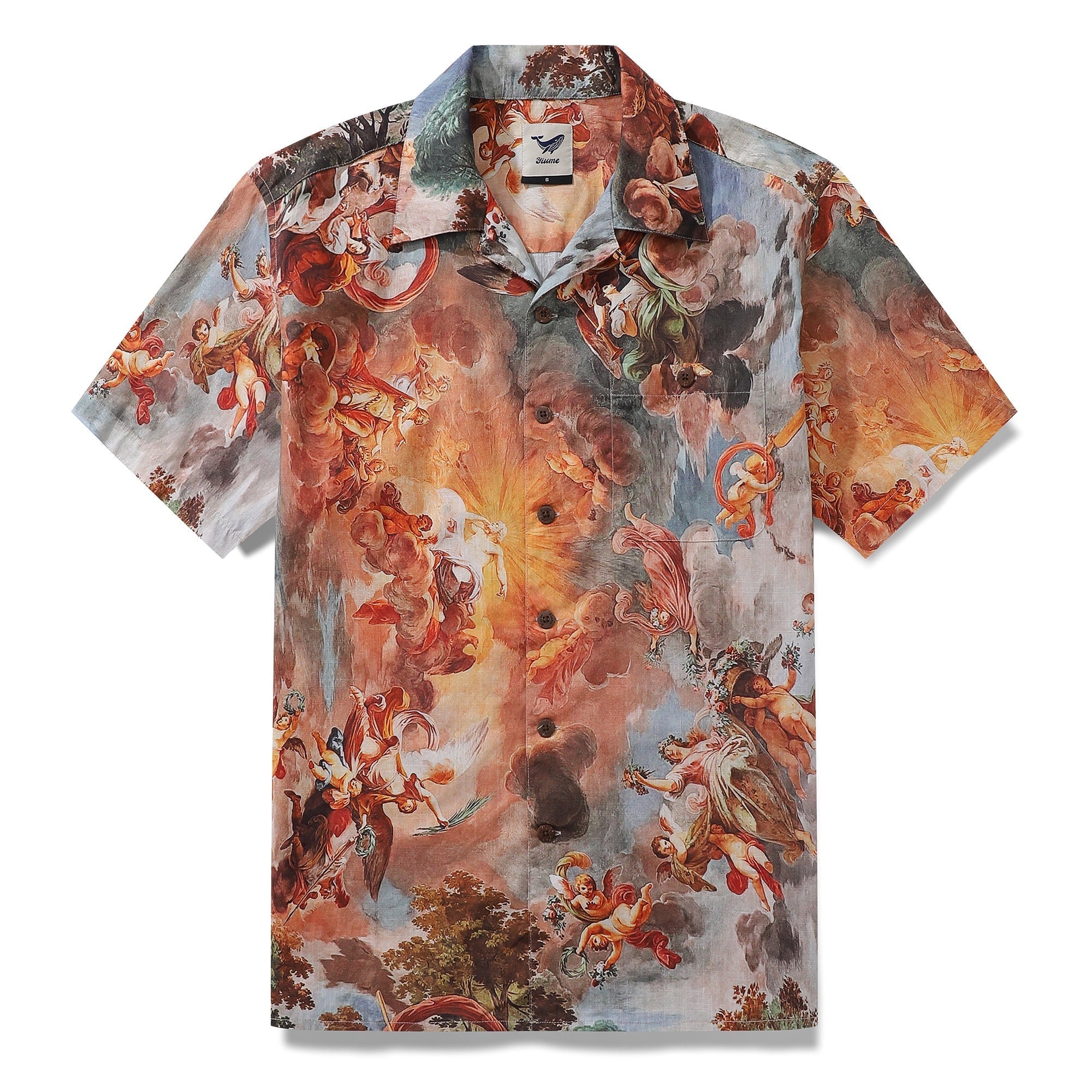 Hawaiian Shirt For Men Glory and the story of Camille and Brenno Shirt Camp Collar 100% Cotton By Yakima
