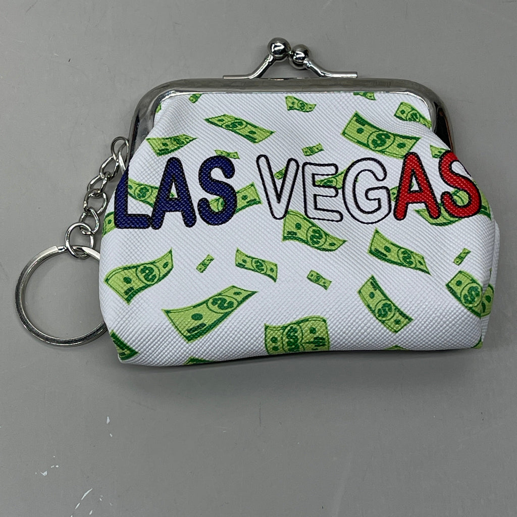 LAS VEGAS 12-PACK! Welcome to Fabulous Las Vegas Coin Purse Souvenirs 4" x 4" Money