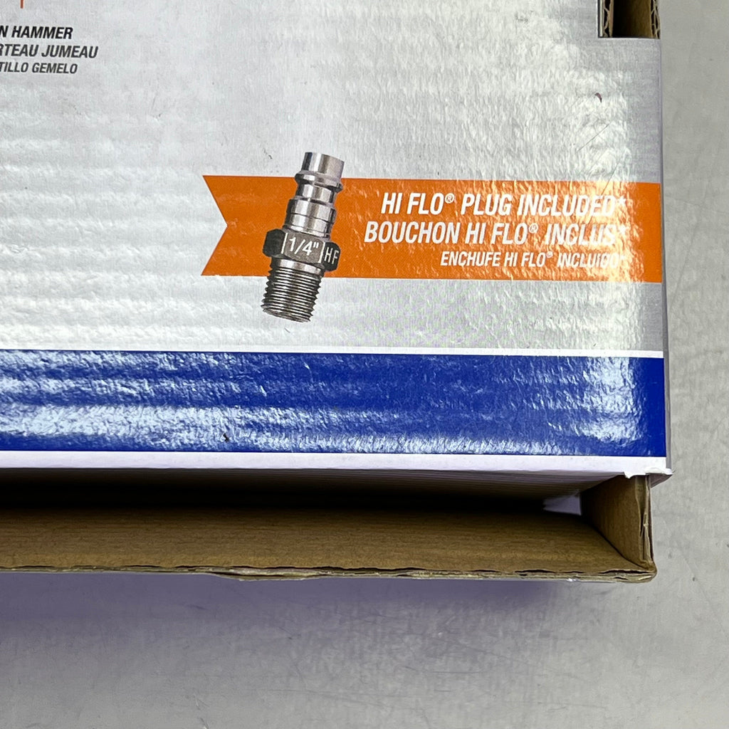 TRU-FLATE Short Body Stubby Impact W/ HI FLO Included 1/2" Black 25-513 25-313