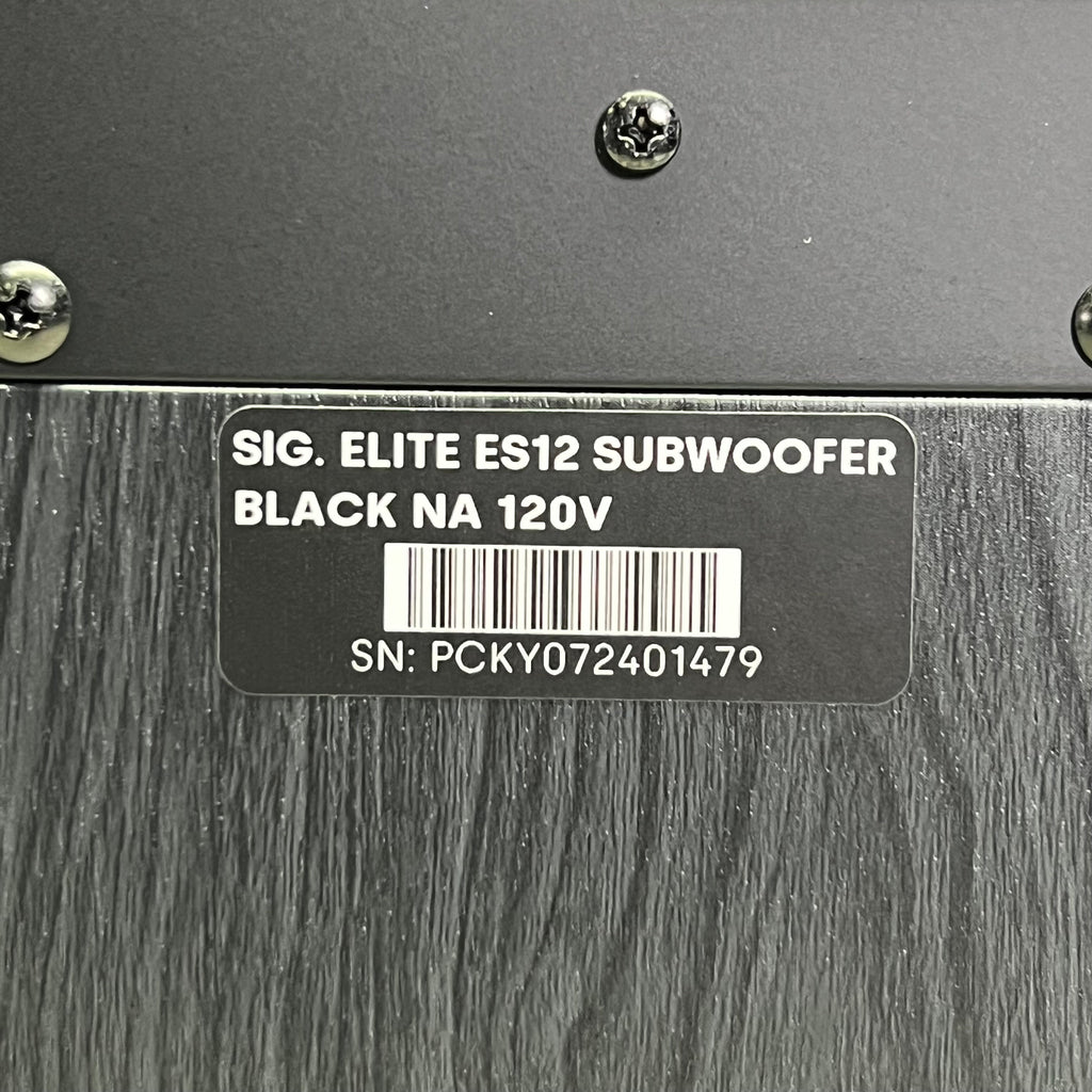 POLK 12" Signature Elite Subwoofer Sz 18" L X 14" W X 19" H, Black ES12