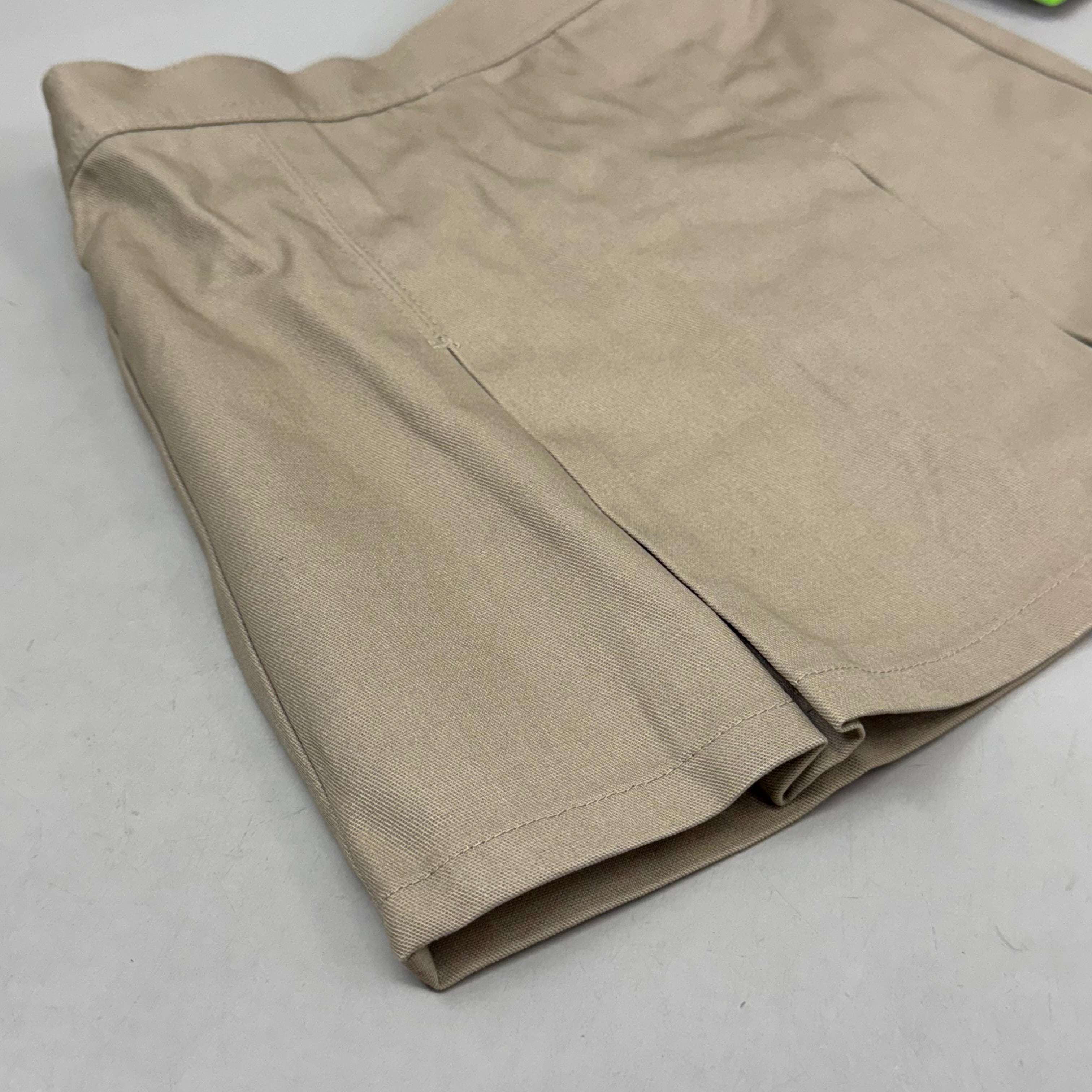 PLUSE UNIFORM (2 PACK) Girls Pleated Skirt w/ Built-in Shorts Youth Girl's Sz 6 Khaki