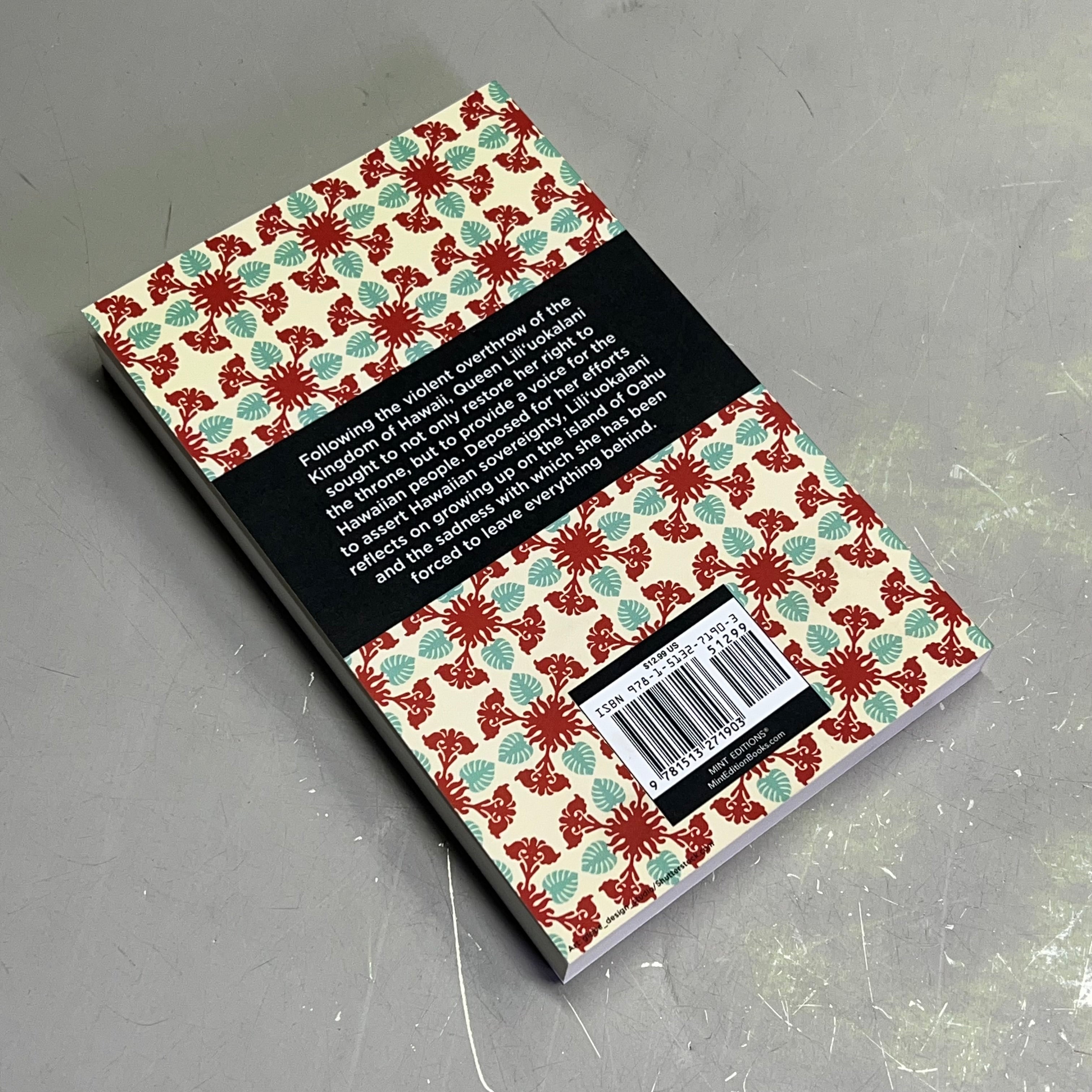 ZA@ HAWAII'S STORY By Hawaii's Queen Lili'uokalani Mint Editions Paperback