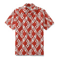 1970s Vintage Hawaiian Shirts For Men Checkerboard Variations Shirt 100% Cotton By Evan