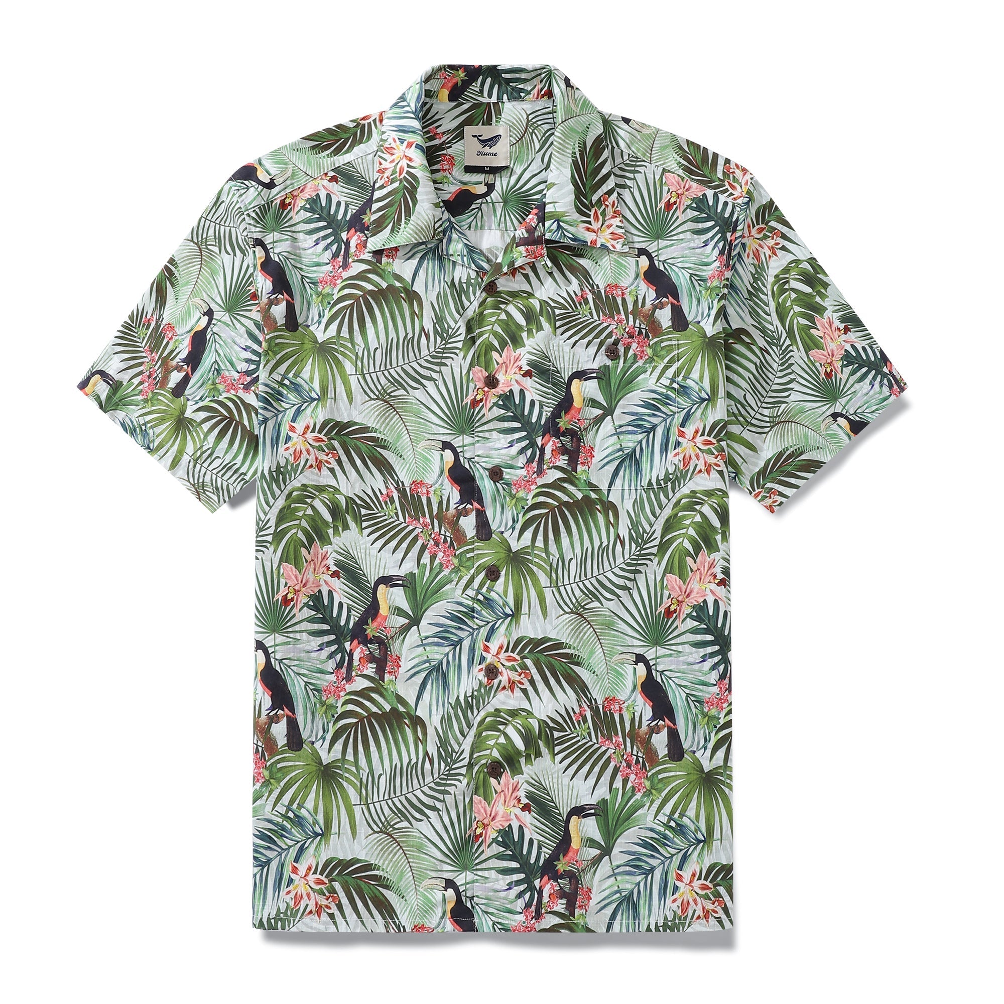 Hawaiian Shirt For Men Studio 1930s Vintage Shirt Camp Collar 100% Cotton By Brooklyn Bees Design Studio