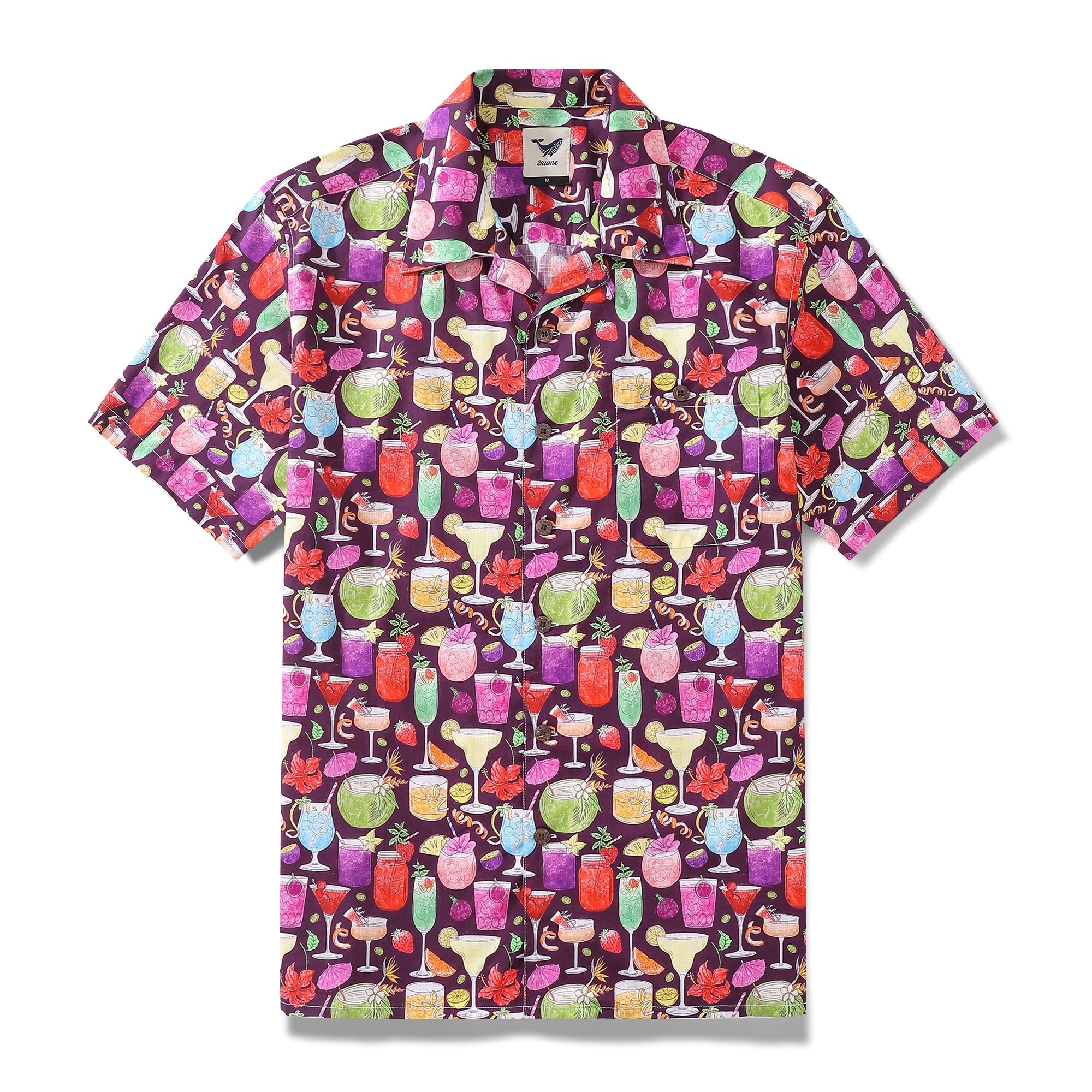 Hawaiian Shirt For Men 1960s Vintage Hello Summe Shirt Camp Collar 100% Cotton By Girija Kulkarni