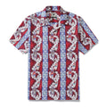 Hawaiian Shirt For Men Surfboard and Lei Shirt Camp Collar 100% Cotton By Amy
