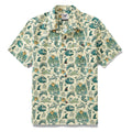 Men's Hawaiian Shirt Tropical Surf Punk Pattern By Laihha Organna Cotton Camp collar Short Sleeve Aloha Shirt