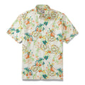 Men's Button Down Shirt Hummingbird Festival Cotton Aloha Shirt Hawaiian Shirt By Evan
