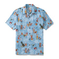 Hawaiian Shirts For Men Tiki Art Cocktail Party Tropical-Themed Print Shirt By Amy
