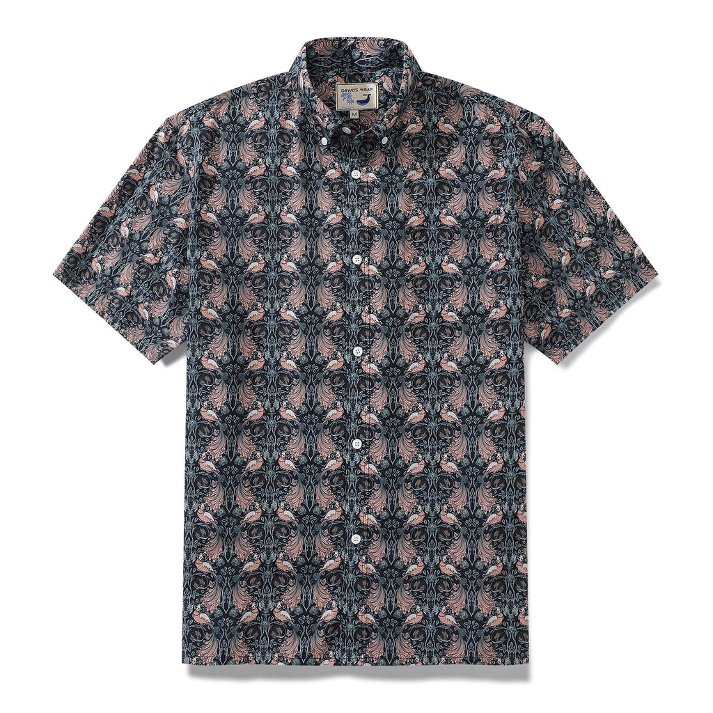 Hawaiian Shirts For Men Birds Designer Button-down Shirt By Amy