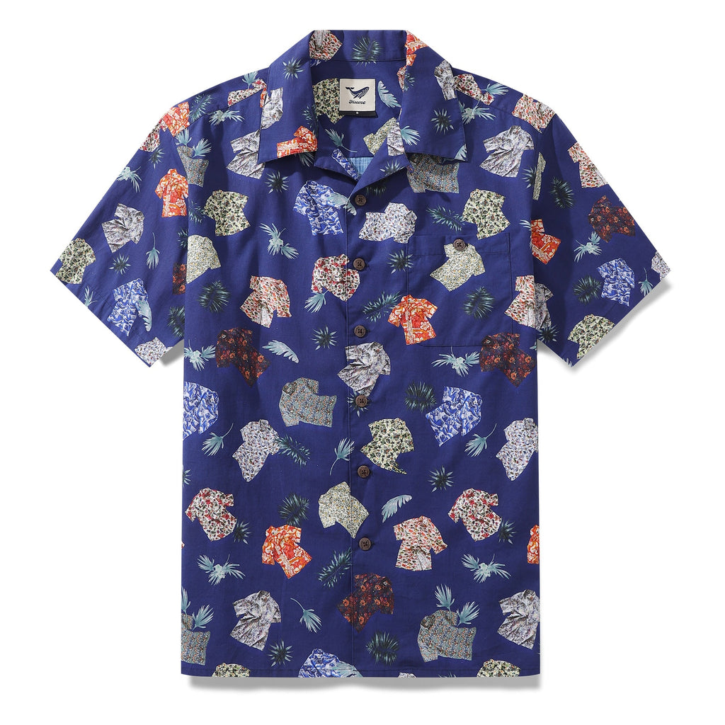 Hawaiian Shirt For Men Aloha Fusion Shirt Camp Collar 100% Cotton By Sun