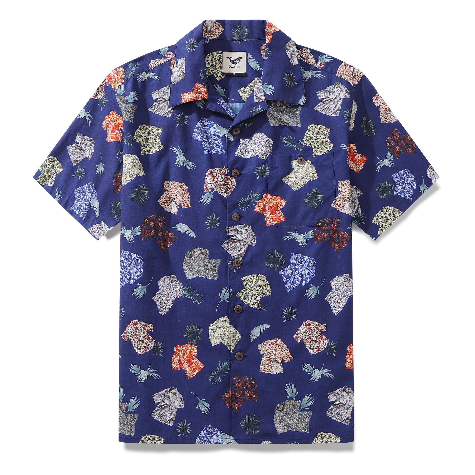 Hawaiian Shirt For Men Aloha Fusion Shirt Camp Collar 100% Cotton By Sun