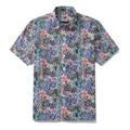 Men's Hawaiian Shirt Mysteries of the Jungle Print Cotton Button-down Short Sleeve Aloha Shirt By Sylvia