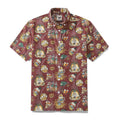 Men's Hawaiian Shirt “O'zapft is” Print Cotton Button-down Short Sleeve Aloha Shirt By Sun