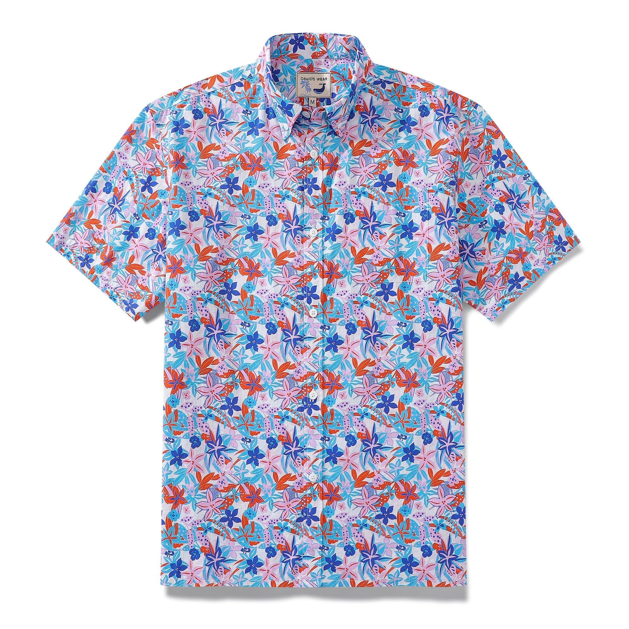 Hawaiian Shirts For Men Summer Passion Print Shirt Short Sleeve By Amy