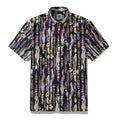Men's Hawaiian Shirt Valley of the Worms Print Cotton Button-down Short Sleeve Aloha Shirt By Evan