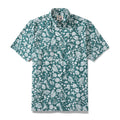 Men's Hawaiian Shirt Seabed strolling Print Cotton Button-down Short Sleeve Aloha Shirt By Amy