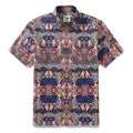 Men's Hawaiian Shirt Blossoms of Antiquity Print 1940s Vintage Short Sleeve Aloha Shirt By Amy