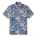 Men's 1970s Vintage Hawaiian Shirt Button-down Short Sleeve Aloha Beach Shirt By Amy