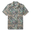 1950s Vintage Hawaiian Shirt For Men Lush Greenery Shirt Camp Collar 100% Cotton By Cigar